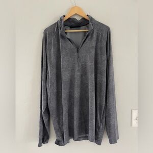 Mens Under Armour Gray 1/4 Zip Pullover Athletic Sweater